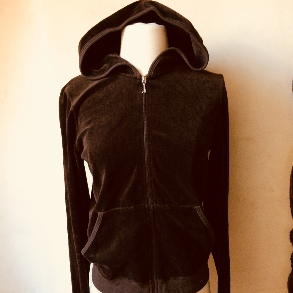 Juicy Couture Brown J Bling Hoody Size XL